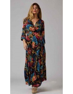 VESTIDO LARGO CRUZADO