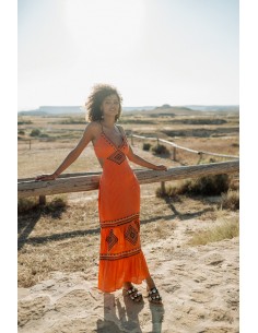 CANCUN ORANGE CUT DRESS 2