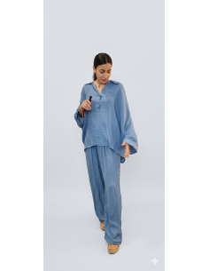 CONJUNTO AZUL PANTALÓN Y...